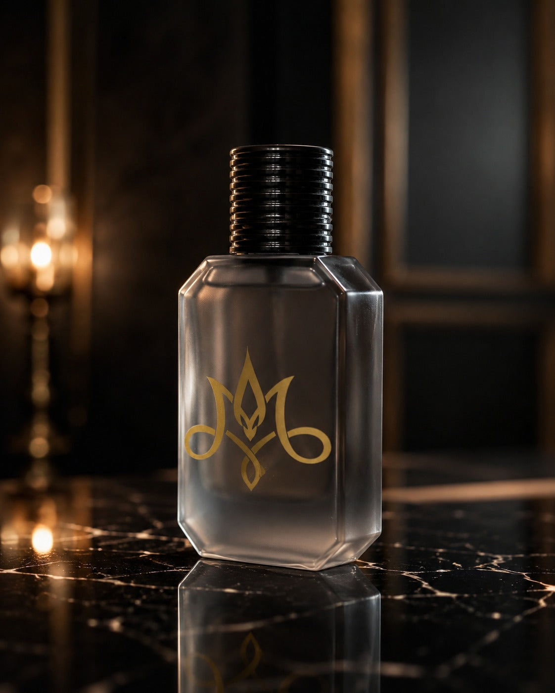 Image of Amber Mercy Midnight Caravan Perfume 50ml - Luxury Frosted Fragrance in Premium Gift Box